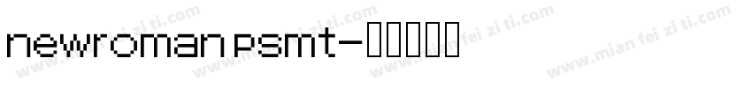 newroman psmt字体转换